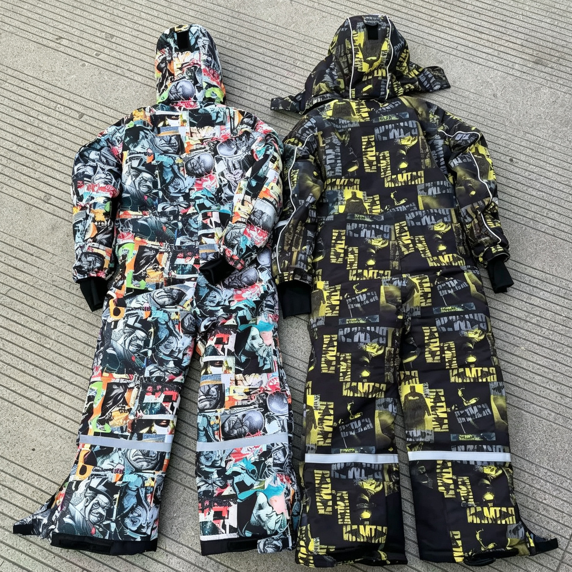 俄$罗斯加厚儿童连体滑雪服男女童滑雪套装宝宝冲锋衣防水抗寒-30