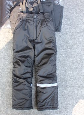 专业秋冬儿童中大童户外背带滑雪裤男女童防风防水保暖冲锋棉裤贸