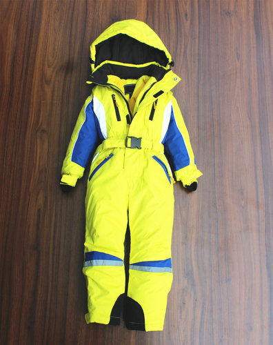 儿童连体滑雪服防风水加绒加棉厚