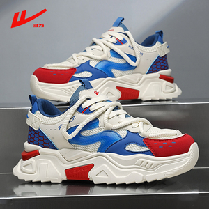 男鞋2026新款夏季网面透气青少年跑步运动鞋休闲老爹潮鞋