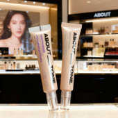 韩国about tone粉底液肌肤贴合羽感粉底液滋润服帖细腻遮瑕新款 女