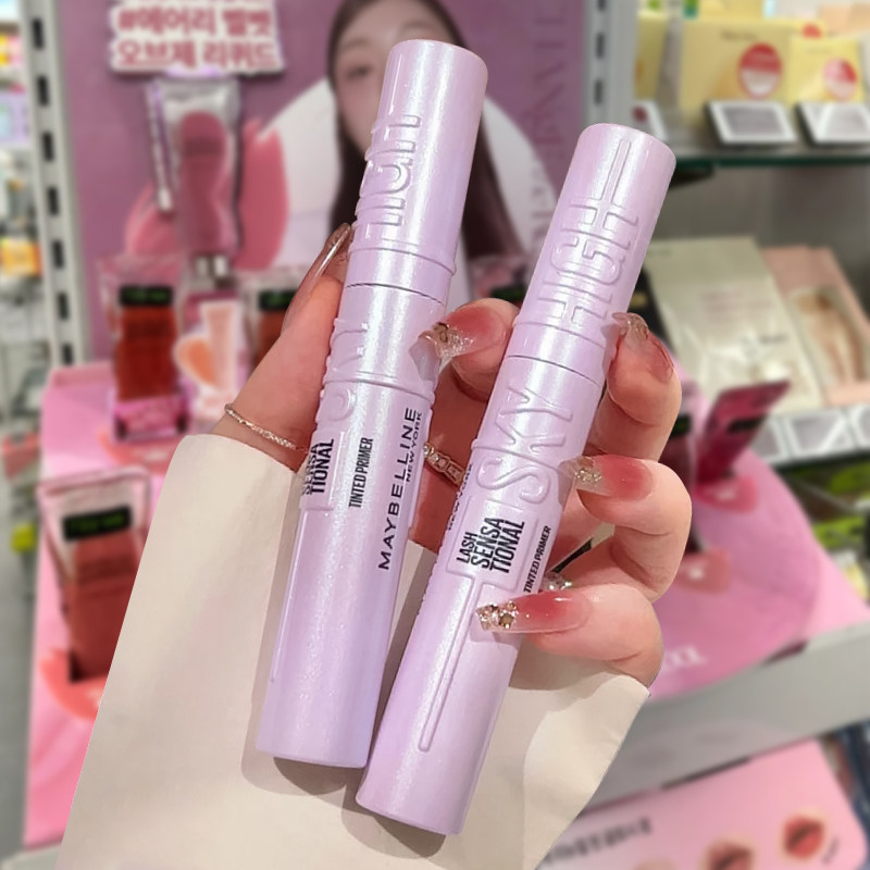 美宝莲冲天翘睫毛膏撑得高自然浓密持久卷翘不晕染纤长女睫毛打底