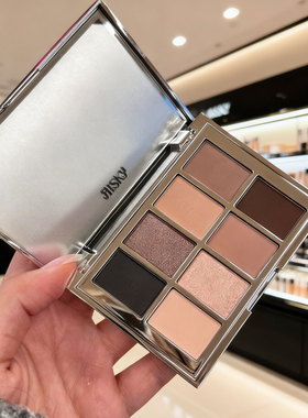 新色Risky八色眼影盘SHATTER金属冷灰烟熏哑光自然珠光提亮综合盘