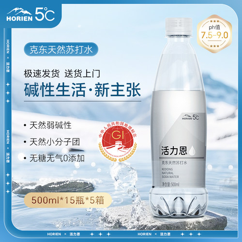 5c活力恩克东天然苏打无糖矿泉水