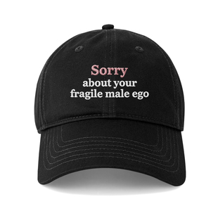 Sorry about鸭舌帽韩国男女情侣百搭刺绣棒球帽显脸小遮阳帽子