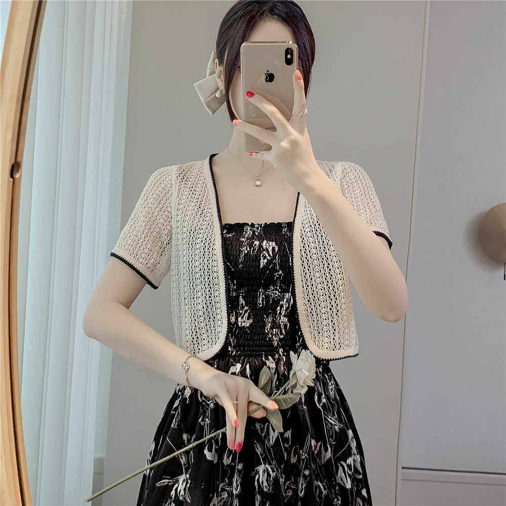 超仙针织小披肩女夏季新款短款配吊带裙外搭百搭防晒开衫空调罩衫,女装/女士精品,蕾丝衫/雪纺衫,淘宝优惠券,粉丝福利购,淘宝优惠卷