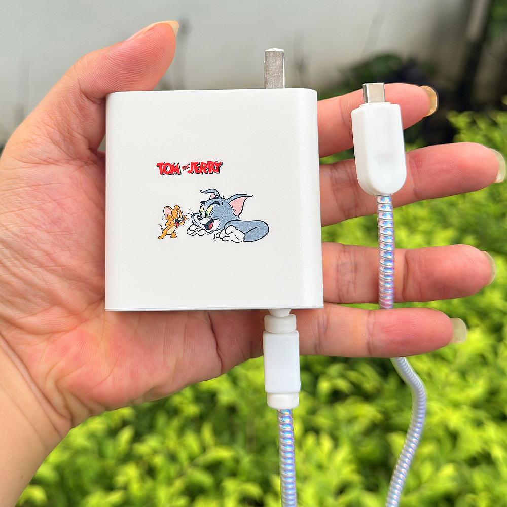 适用华为笔记本Matebook 14 65W充电器D14 D16数据线保护套缠绕绳