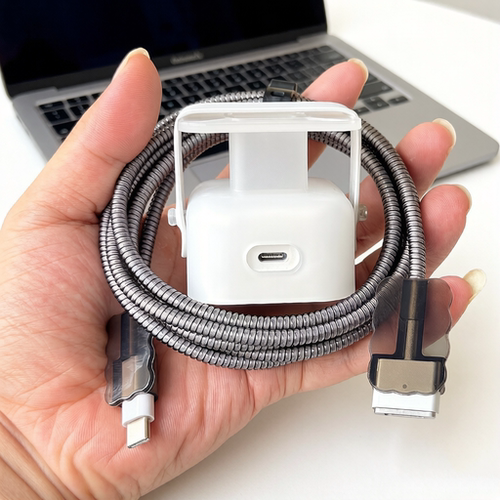 适用苹果笔记本MacBook Air M5 40W充电器M4 35W数据线保护套绕绳