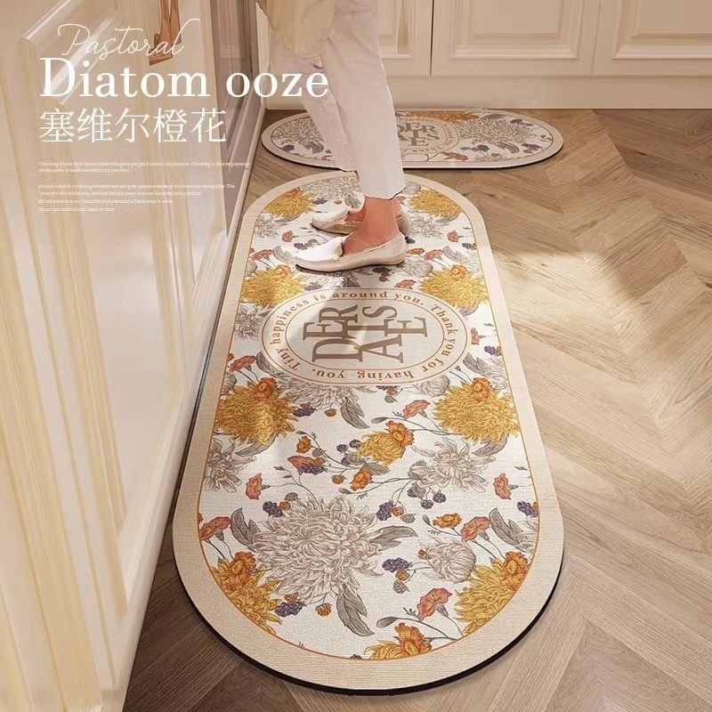 美式地垫高端长条厨房专用垫子可擦免洗脚垫家用防水防滑防油地毯,居家布艺,厨房地垫,淘宝优惠券,粉丝福利购,淘宝优惠卷
