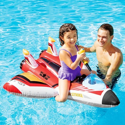 Надувной аквапарк, бассейн, игрушка, водный пистолет, самолет, сражение