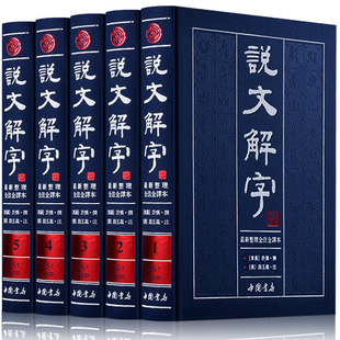 全5册装 说文解字许慎说文解字正版 古代汉语字典古文字字典工具书 繁体版 包邮 书店套装 许慎著段玉裁注全注全译文白对照版 全版