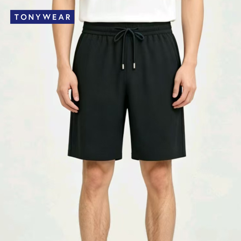 TONYWEAR休闲系带透气男式短裤