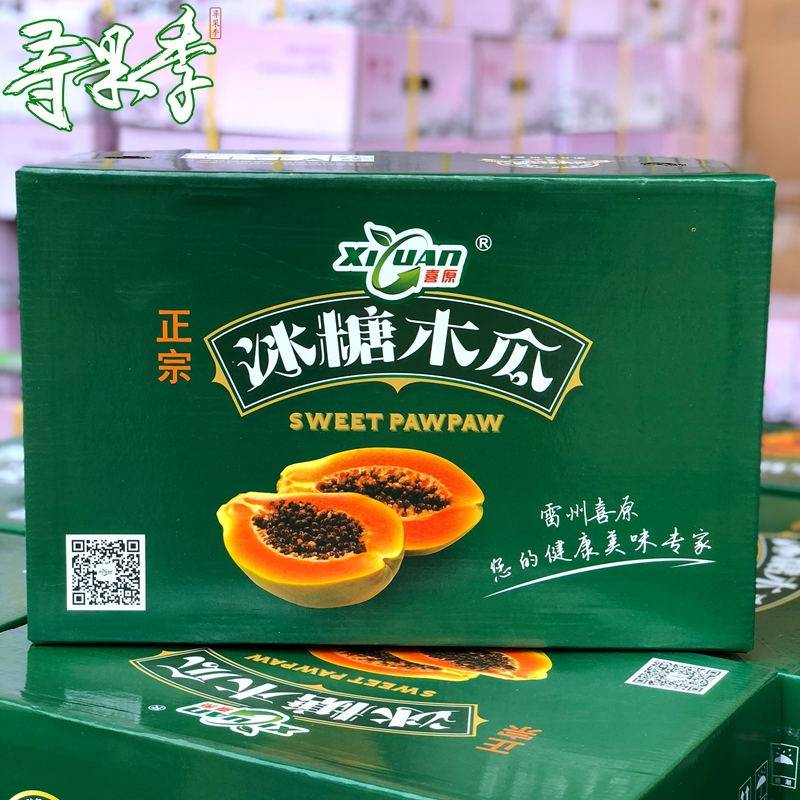 冰糖木瓜雷州喜原红心木瓜树上熟新鲜水果5斤2-4个顺丰多省包邮
