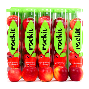 包邮 进口樱桃小苹果新鲜 当季 乐淇新西兰Rockit苹果一筒5个350g