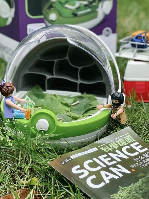 蚕宝宝养育仓太空培育蚕宝宝活物别墅饲养箱学生养蚕套装新鲜桑叶