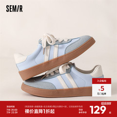 Semir女鞋德讯鞋2024新款早秋鞋子休闲潮流增高透气薄款百搭板鞋