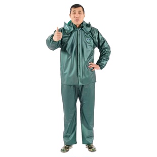 正品打渔郎分体雨衣 养殖防水服 矿山矿上专用服 加厚背带雨裤