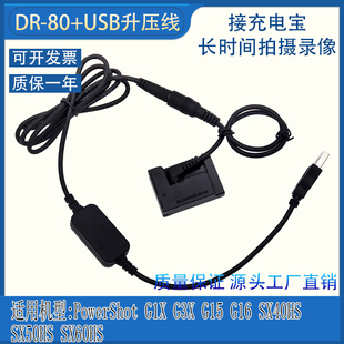 10L假电池适用佳能SX40HS G15 SX50HS G16接充电宝USB SX60