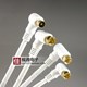 双弯头直角有线电视信号线 闭路线 很短高清线 歌华机顶盒连接线