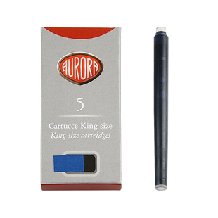 意大利Aurora/奥罗拉钢笔墨水胆一次性墨囊墨胆 黑/蓝/蓝黑5支装