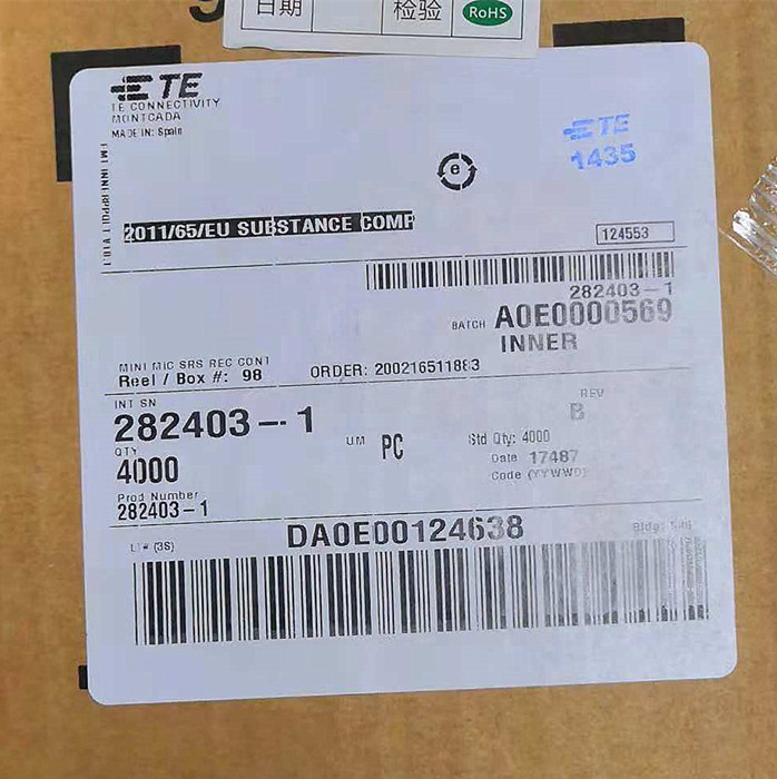 原装现货 TE连接器TYCO泰科安普AMP连接器 282403-1接插件端子