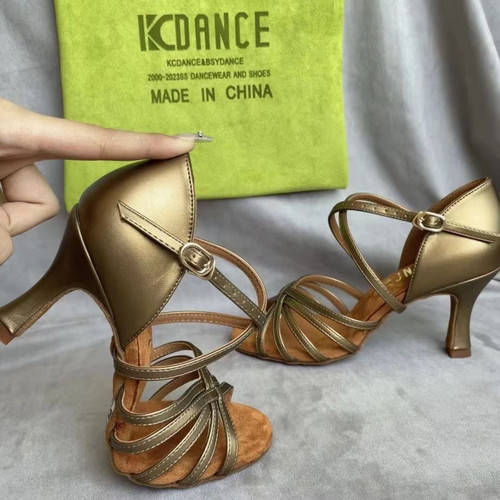 KCDANCE拉丁舞鞋女成人中高跟软底舞蹈鞋专业国标交谊跳舞鞋