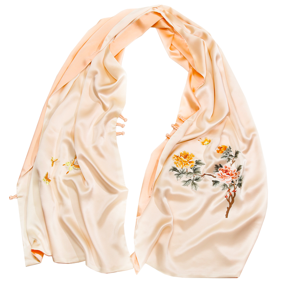 披肩手工刺绣旗袍中国风礼物蜀绣