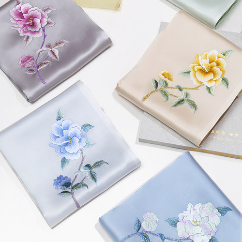 非遗蜀绣丝巾礼盒包装送礼佳选