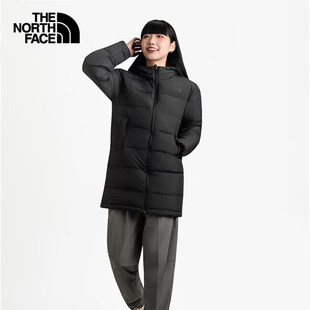 TheNorthFace北面25秋冬新款女士600蓬保暖鹅绒中长款羽绒服 8GKR
