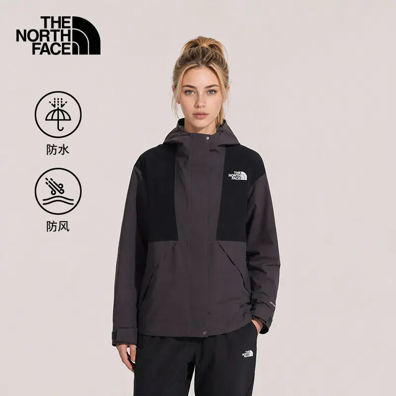 The North Face北面冲锋衣女防水硬壳A字廓形短款外套26新款|8J6Y