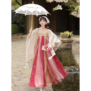 2026原创汉服女2025新款汉元素齐胸裙汉洋折中可爱风蜜糖假日超仙