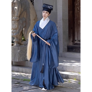 2026原创明制汉服道袍大氅衣大广袖男女夏季薄款武当大氅鹤氅披风