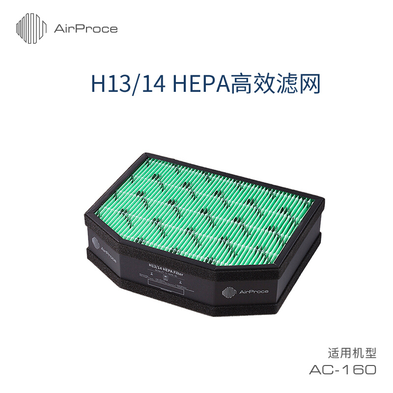 AirProce艾泊斯新风过滤器适用AC-160顶层 H13/H14 HEPA高效滤网-封面