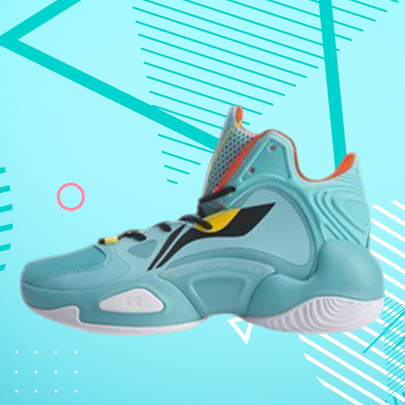 李宁男鞋春新款空袭6代V2减震耐磨专业比赛篮球鞋ABAQ005