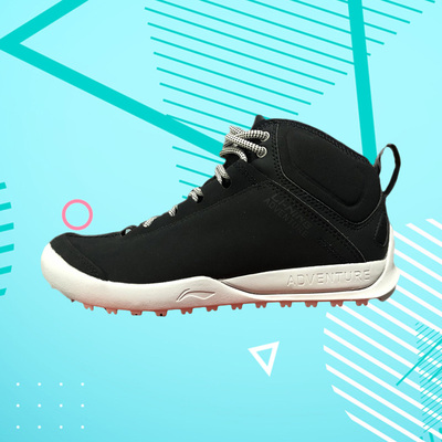 李宁正品冬季新款女子加绒保暖中帮户外休闲鞋 AHCN016