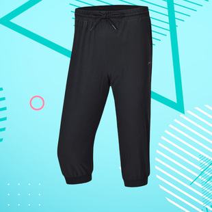 新款 AKQP026 薄款 女裤 夏季 运动裤 棉质收口七分裤 李宁正品
