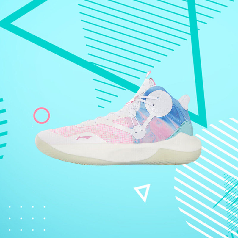 李宁正品男子篮球训练鞋系列轻速时尚休闲运动中帮ABAS107