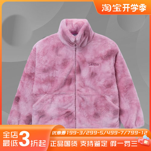 中国李宁冬季新款草莓熊毛绒保暖女子时尚舒适潮流外套 AFMR008
