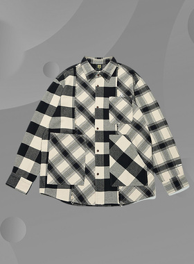 Lining/李宁正品日进斗金男子时尚宽松运动休闲衬衫外套ASHT001