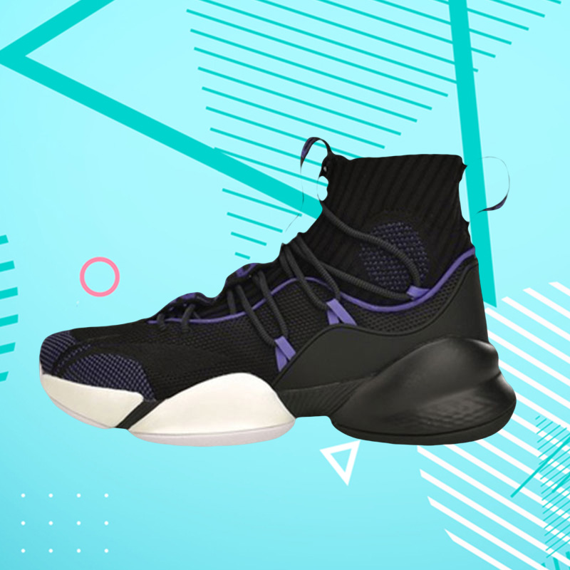 李宁篮球鞋男鞋空袭V5代季后赛精英版减震透气高帮运动鞋ABAP023