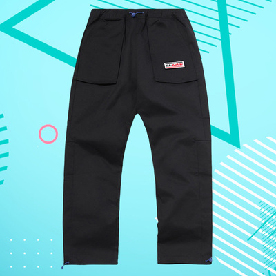 李宁正品裤子夏季新款BADFIVE时装周男子收口宽松运动卫裤AKXQ145