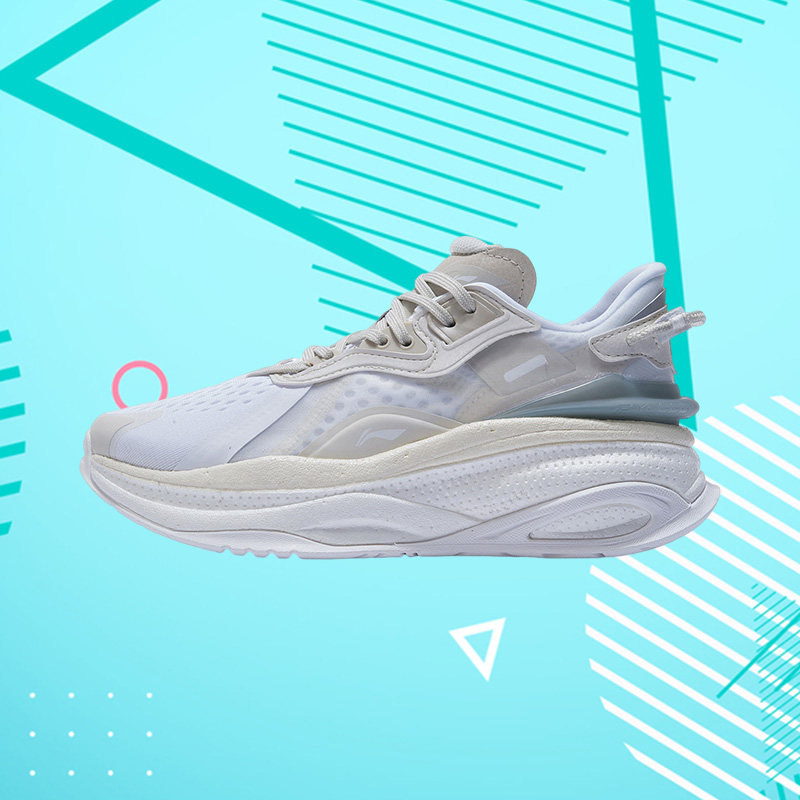 李宁正品休闲时尚超越v女子反光减震回弹潮流休闲鞋aglr046