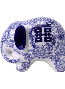 小象摆件乔迁新居景德镇陶瓷器