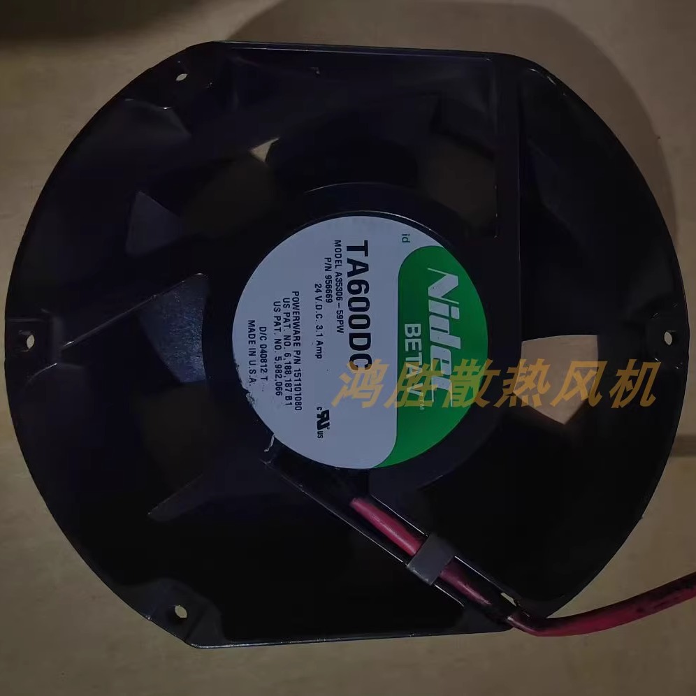 nidec全新TA600DC A35530-59 DC24V 3.1A 17CM机柜散热风扇