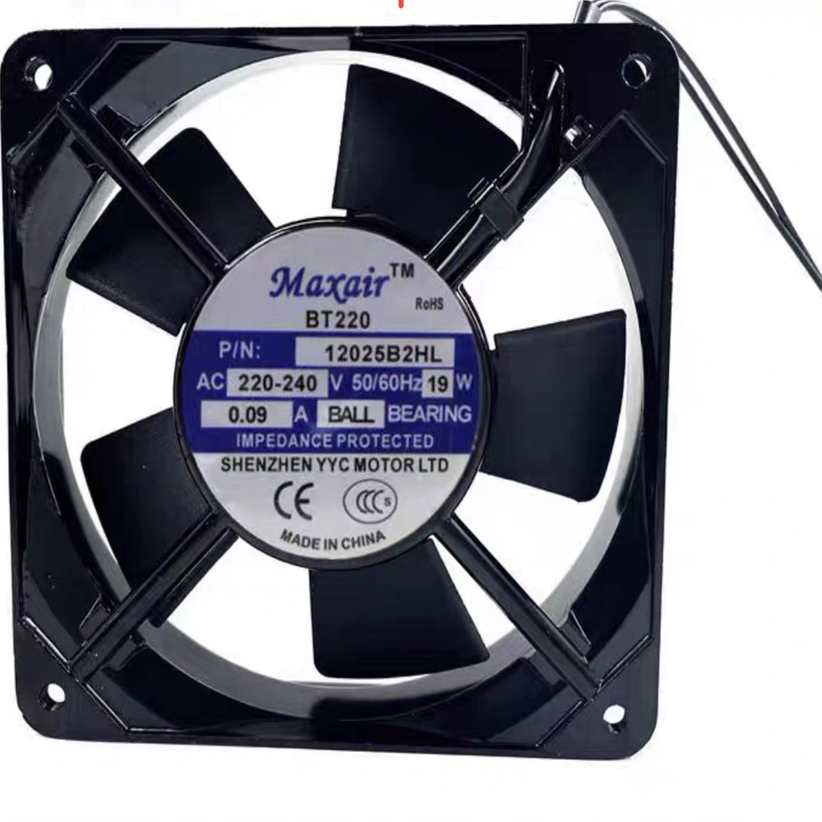 ya-cool 永业昌BT220 12025B2HL 220V 12025轴流风机交流散热风扇