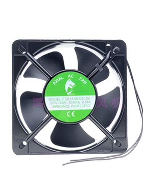 丰生 FSA1338H22L3B 13.5CM 13538 220V~240V 0.14A 铝框散热风扇