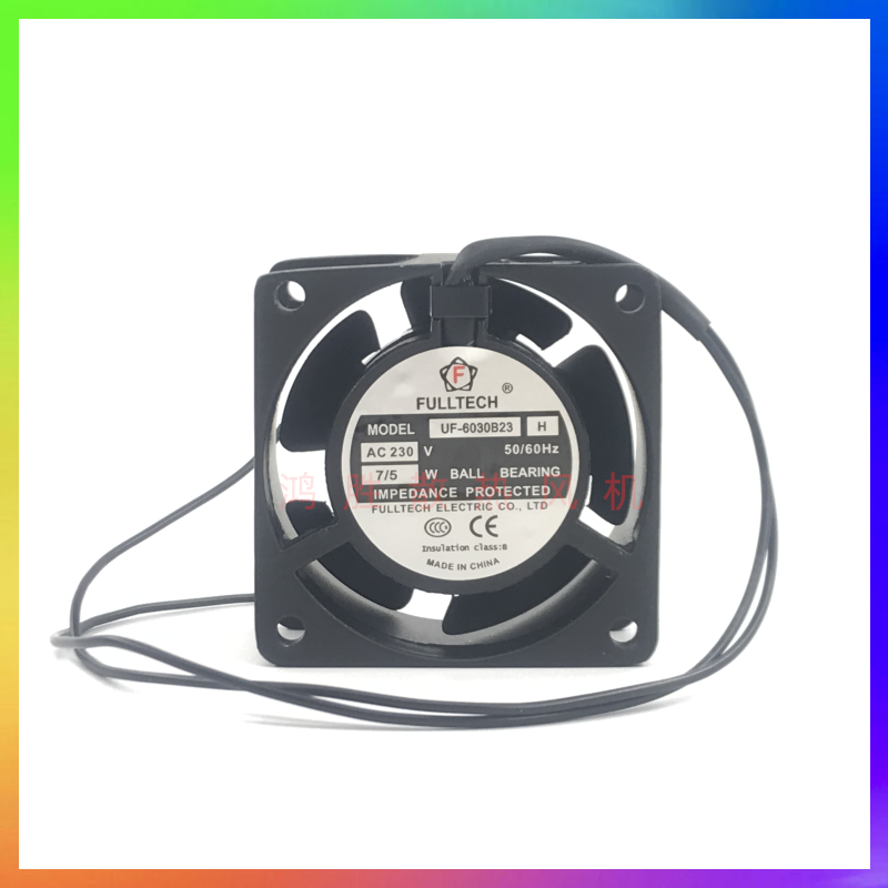 仪器仪表风扇UF-6030B23H 6030 6CM AV230V 7/5W电源设备散热风机
