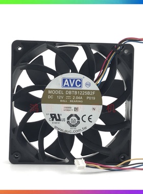 DBTB1225B2F AVC 12025 12V 2.04A 12cm暴力高转速大风量增压风扇