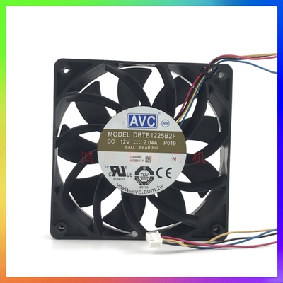 DBTB1225B2F AVC 12025 12V 2.04A 12cm暴力高转速大风量增压风扇
