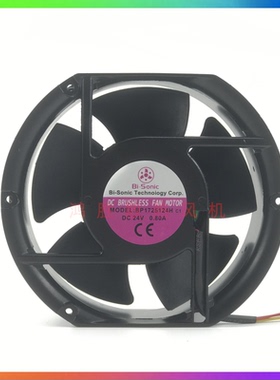 Bi-Sonic 17251BP1725124H C1 24V 0.8A电气控制柜铝框散热风扇